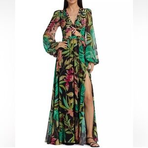 💚New w Tags SOLD OUT PatBo Tropialia Maxi Cutout Dress Small